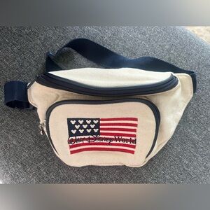 Walt disney USA Cream and Blue Waist Bag